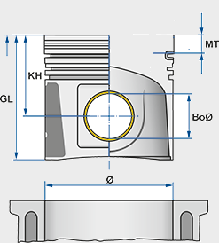 Kolben 87,00mm =Std